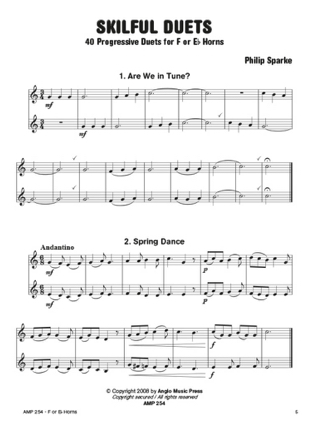 Skilful Duets - 40 Progressive Duets - Philip Sparke - Partition - Cor